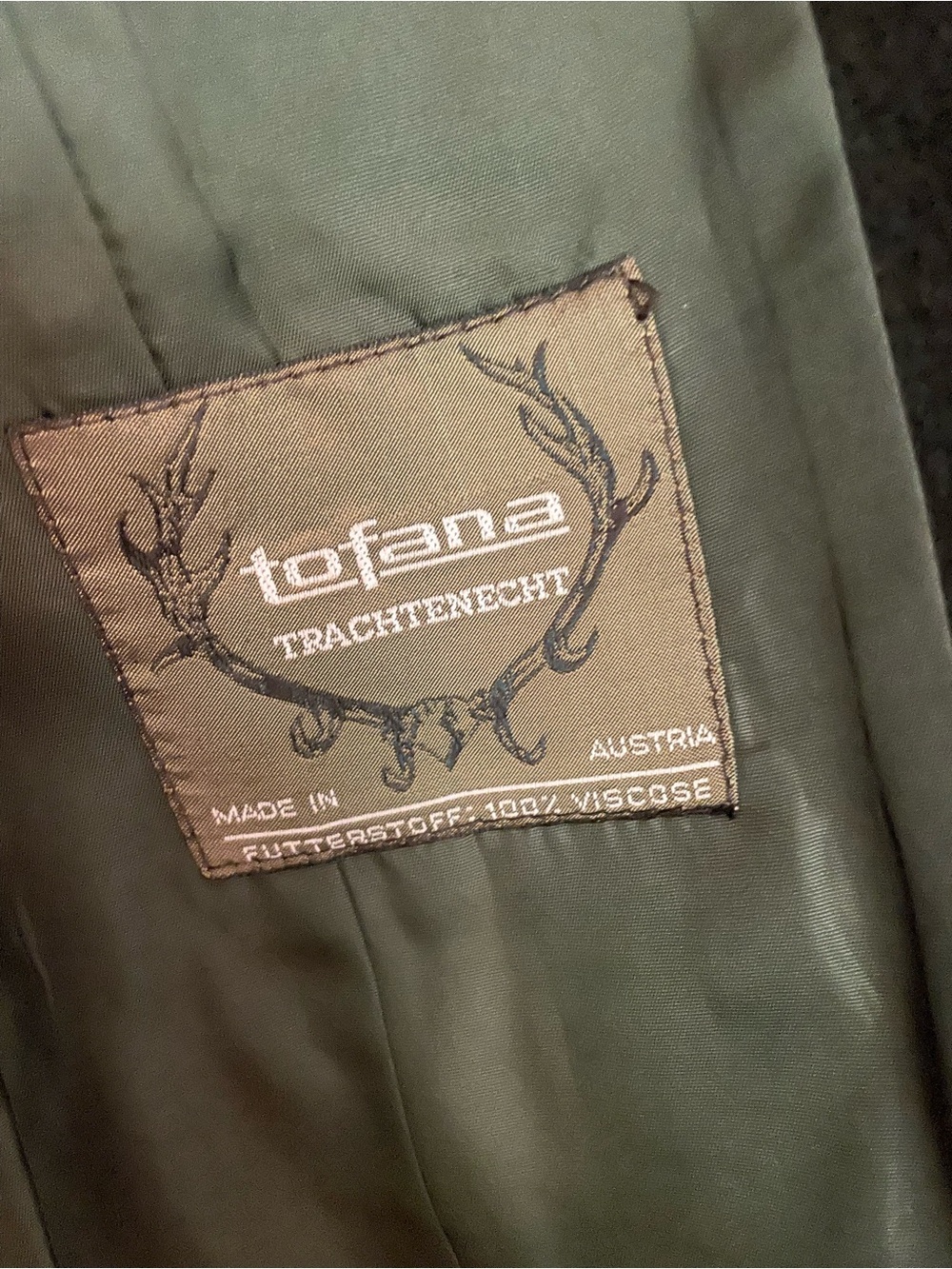 Vintage Tofana Made in Austria Wool Coat Size 2/XS - Picture 13 of 16
